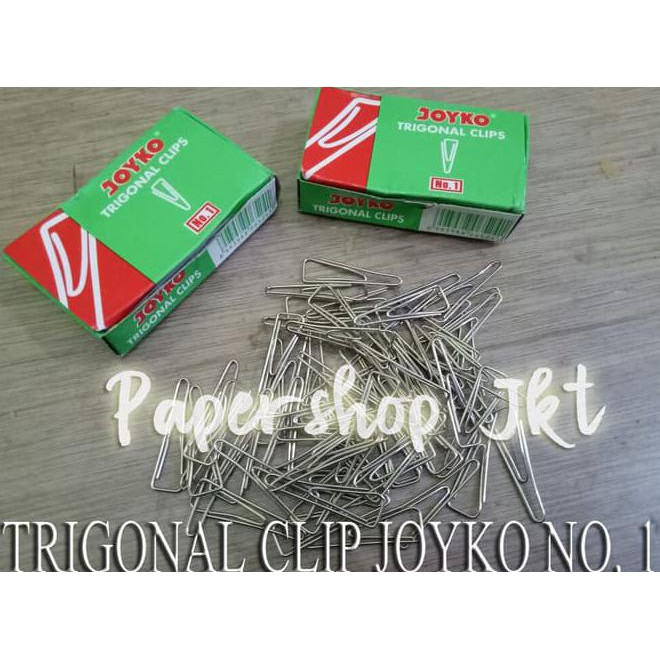 

Klip Kertas Trigonal Joyko Trigonal Paper Clip No.1 Murah Praktis Unit Baik