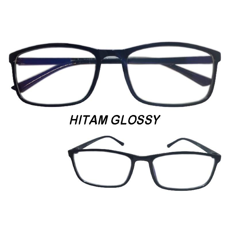 (BARU) Kacamata Lensa Anti Radiasi Komputer Hp Wanita &amp; Pria Kacamata Lensa Blueray Frame Plastik Kotak Persegi panjang Design Korea Glass Blue Light Blocking Kacamata Gaya Kacamata Trendy Fashion Remaja Kacamata Transparan