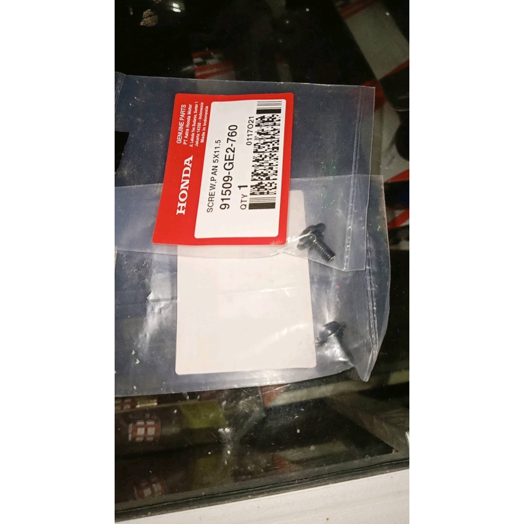 91509-GE2-760 Baut Tebeng Leksil Cover Ada Bos Bos an Screw Pan 5X11.5