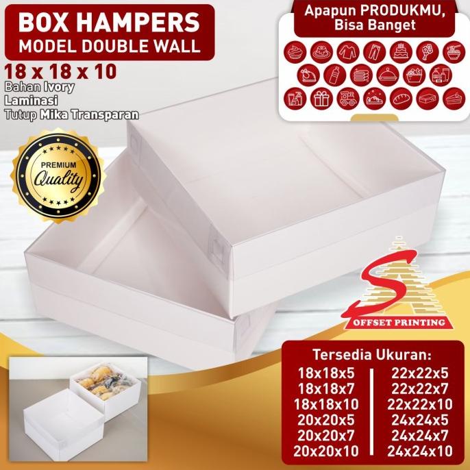 

[COD] Box Pudding/Dus Spiku/Box Kue/Dus Kue Doublewall 18x18x10 [COD]