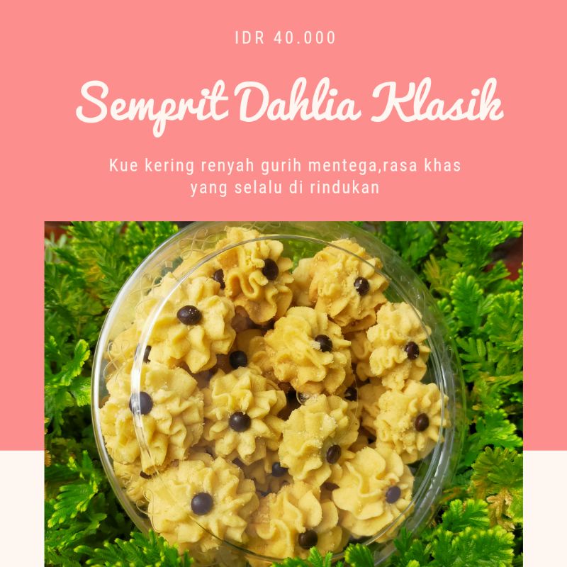 

Kue Kering sagu Keju, semprit dahlia, Putri Salju