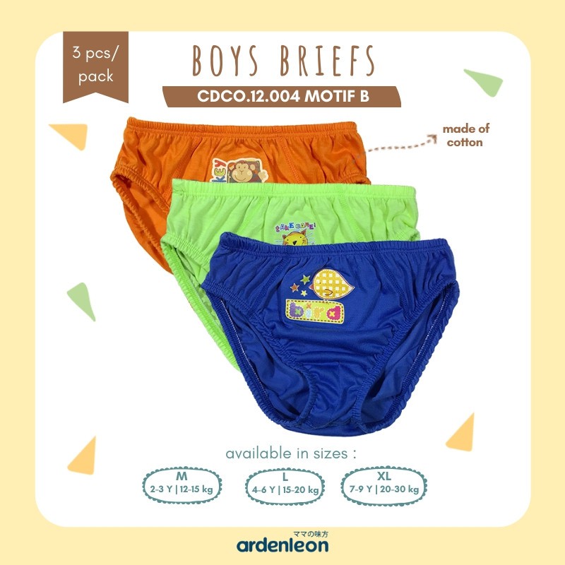 Ardenleon Celana Dalam Boy Isi 3pcs