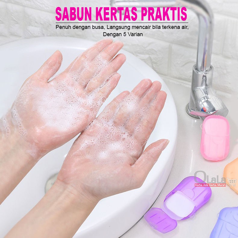 SABUN KERTAS TRAVELLING PRAKTIS OLL-0359