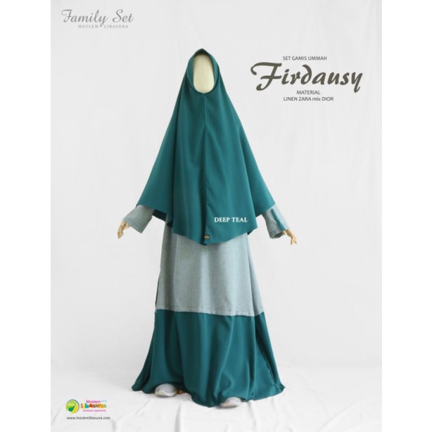 Firdausy Umma by Libasuna / Gamis Syar'i / Gamis Set / Libasuna Ori / Moslem Libasuna