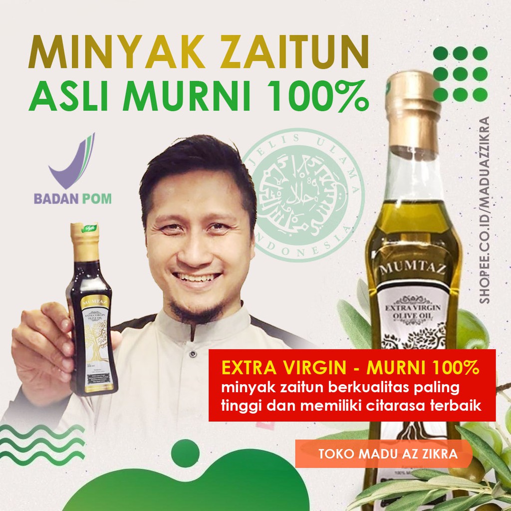 Murni 100 Minyak Zaitun Asli Murni Extra Virgin Untuk Rambut Wajah Muka Ibu Hamil Olive Oil Mumtaz Indonesia