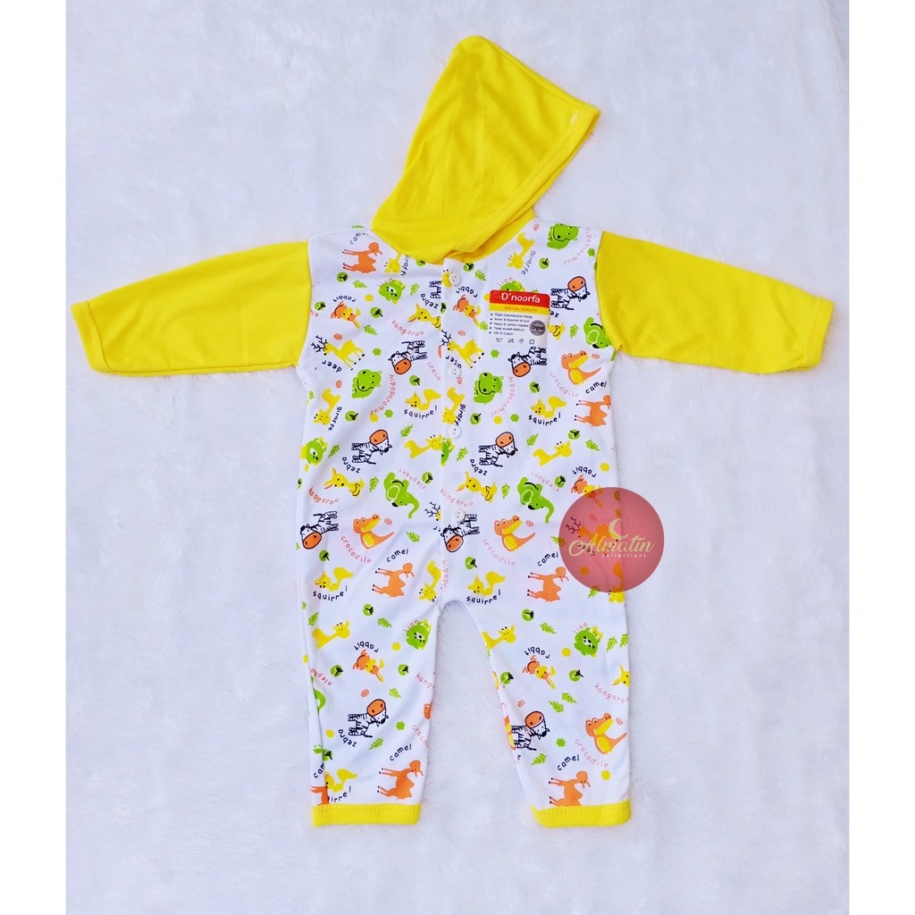 ￼ 3 Stel Baju Bayi Jumper/Jumper Bayi 0-8 Bulan Kancing Depan/Jumper Kaki Buka