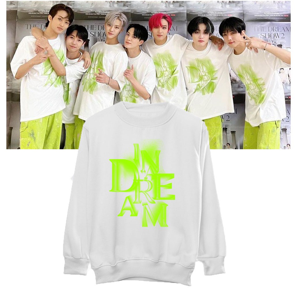 Sweater nct dream in dream hijau stabilo