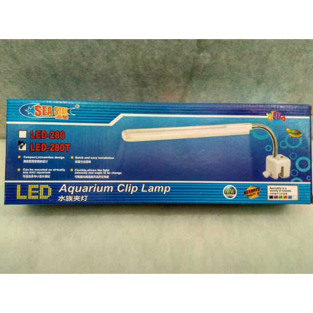 Lampu Aquarium aquascape model jepit LED SEA STAR 280 T