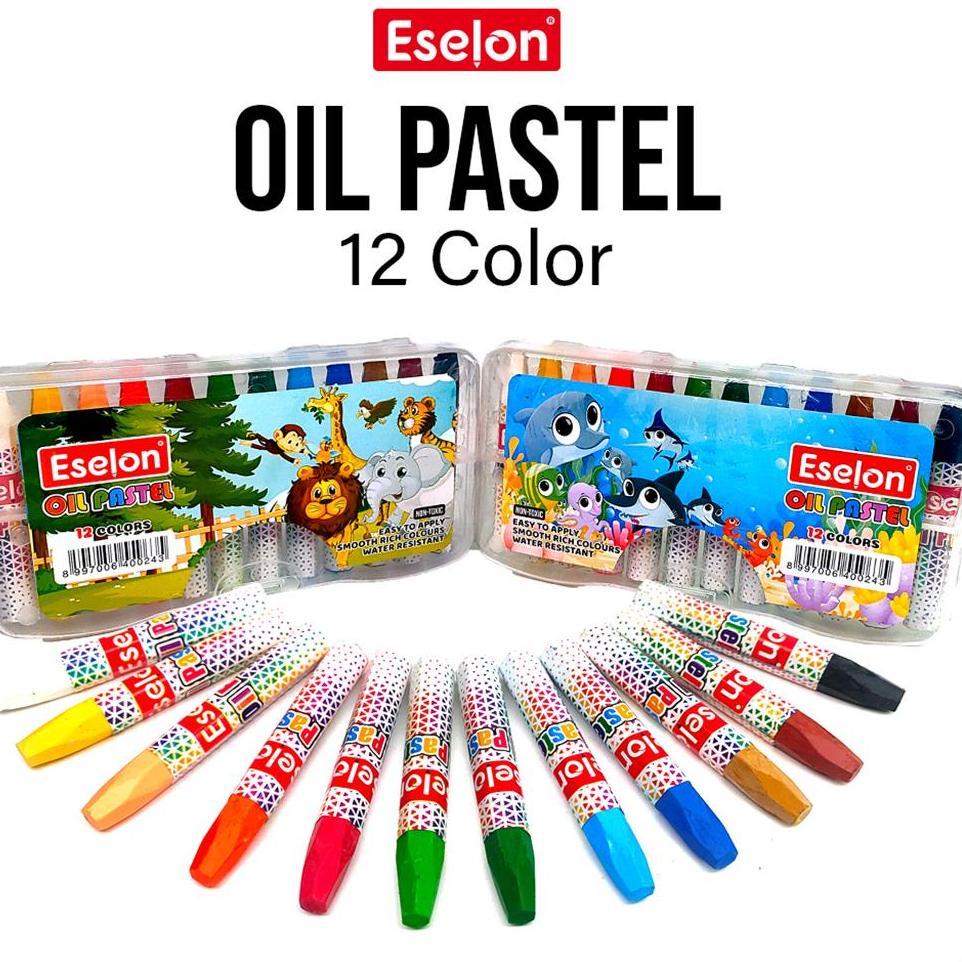 

︽ Crayon / Oil Pastel / Crayon Eselon 12 colors LANGSUNG CHECKOUT 2279 ✯