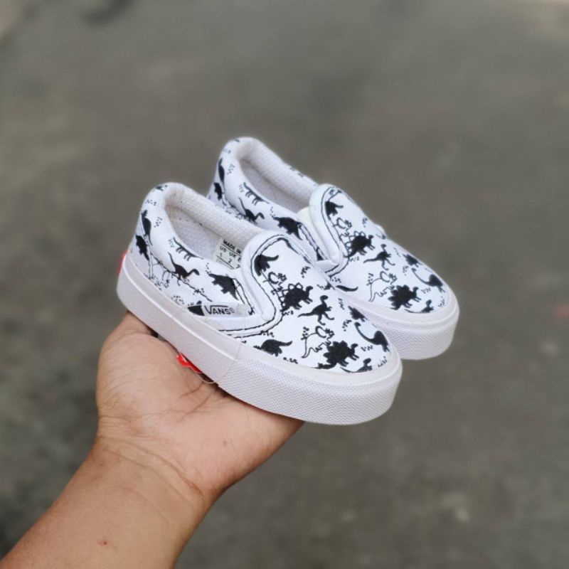 SEPATU ANAK VANS SLIP ON DINO SIZE 16-35