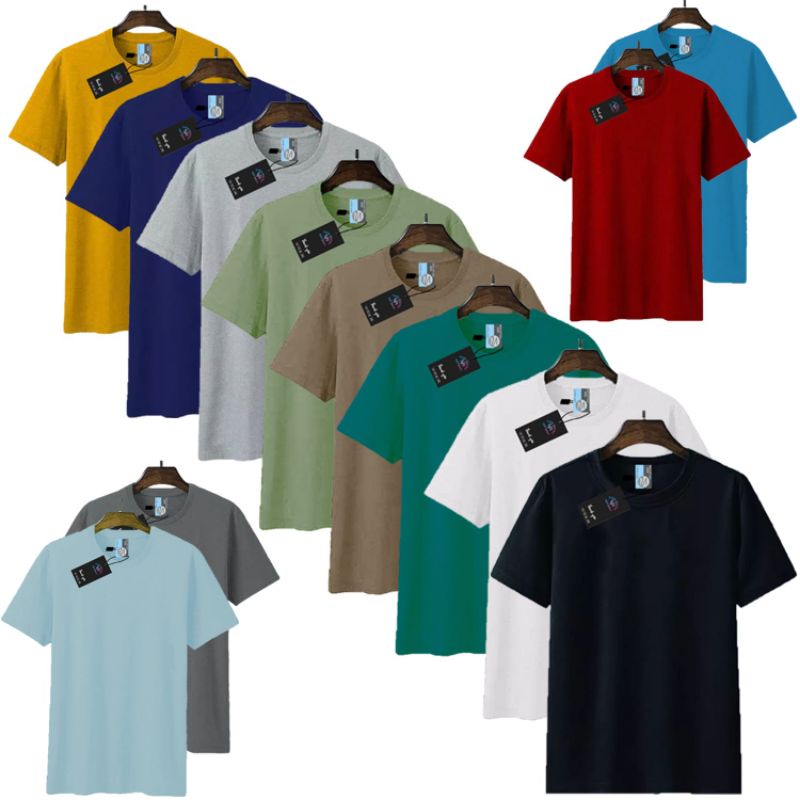 KAOS POLOS PAKET 6 BAJU