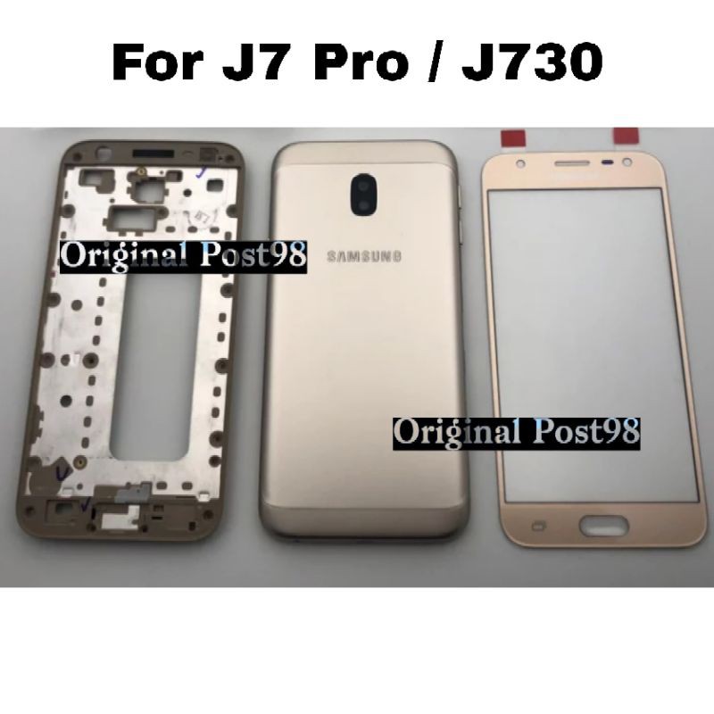Backdoor Back Casing Plus Frame LCD Plus Kaca LCD Samsung J7 Pro J730 Fullset