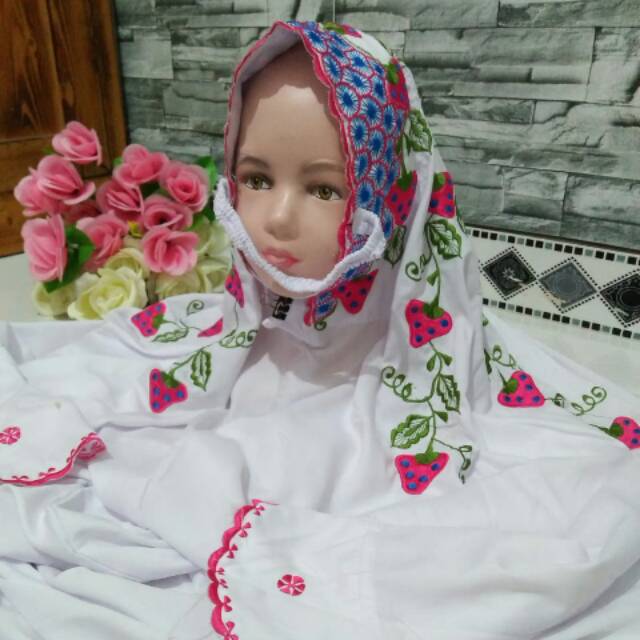 Rukuh bordir lajuran anak