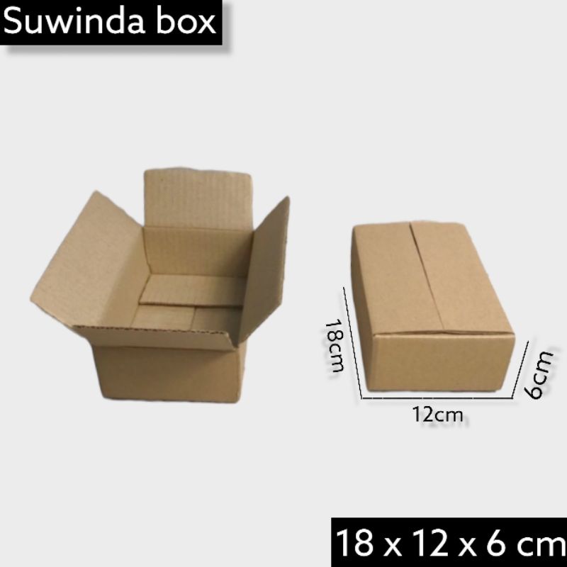 

Kardus karton uk. 18x12x6 cm Kotak Box ST untuk packing Souvenir -dll