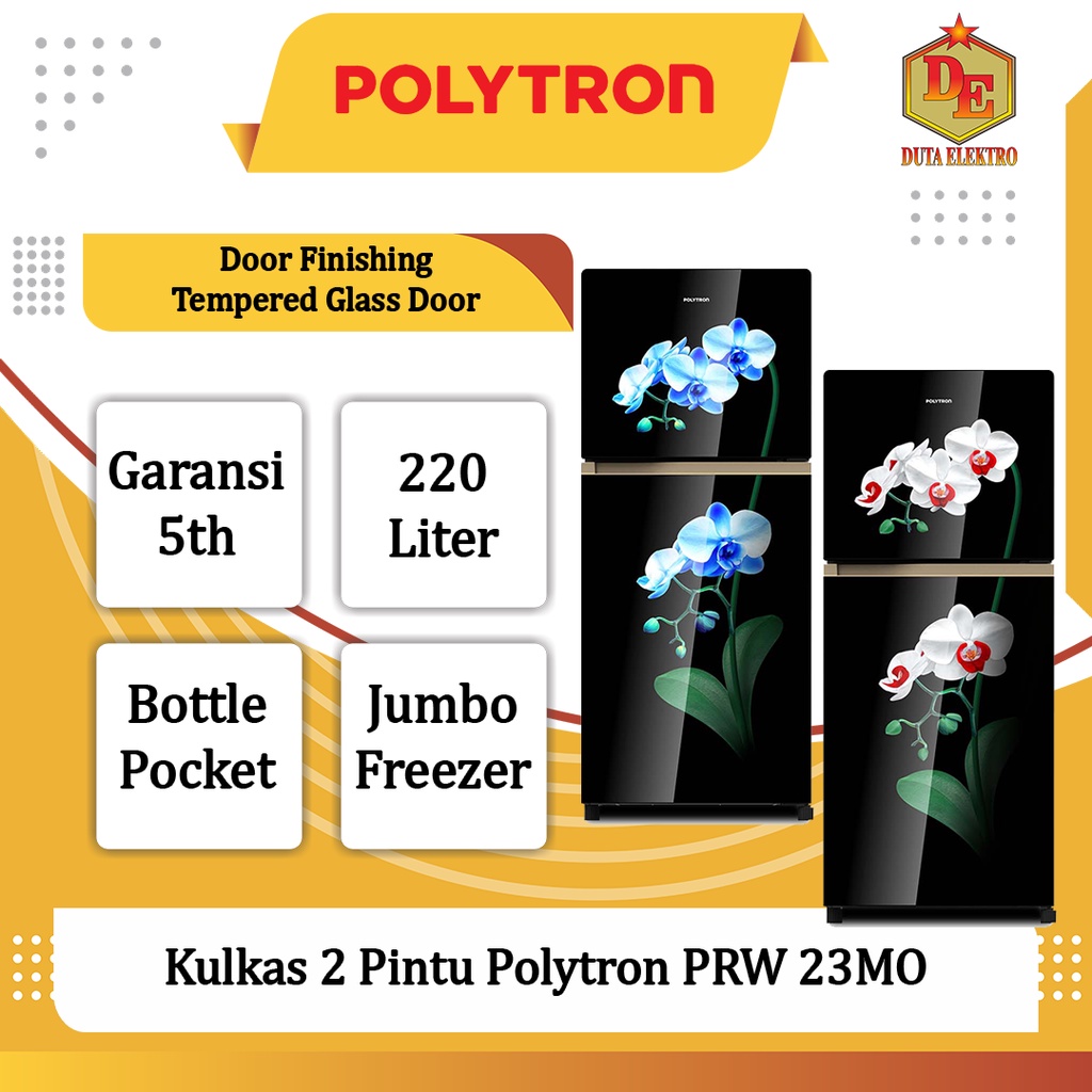 Kulkas 2 Pintu Polytron PRW 23 MO