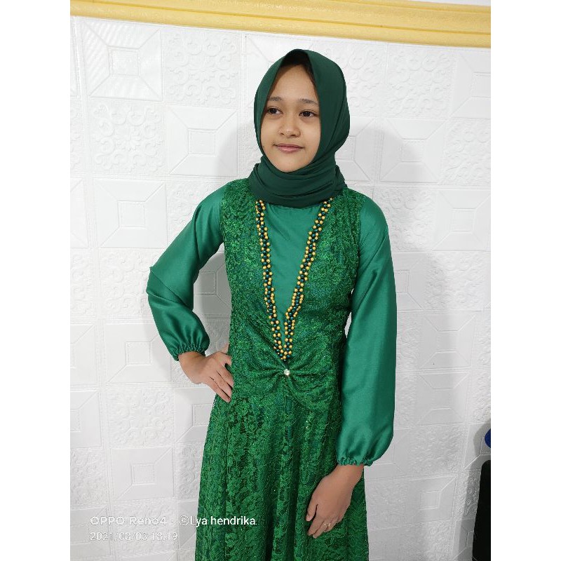 Gamis brukat payet dewasa