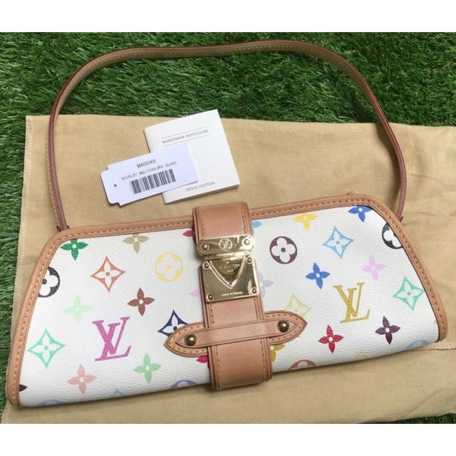 Preloved LV Clutch Shirley White 2005