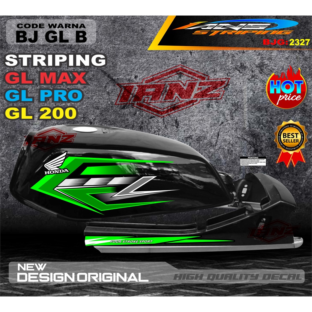 STIKER STRIPING GL PRO TERBARU / STIKER MOTOR GL TERMURAH / STRIPING MOTOR GL 100 / STIKER MOTOR