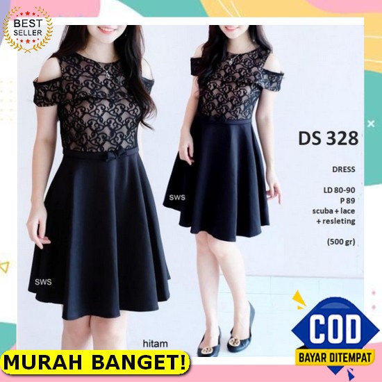 Baju Dress Pesta Natal Imlek Christmas Party Natalan Pesta Akhir Tahun Wanita Dewasa Murah Kekinian 