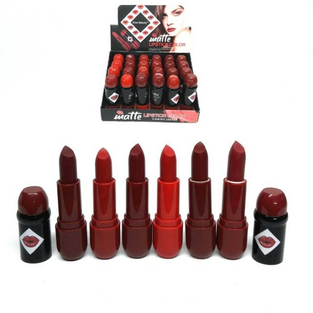 Lipstick KISSBEAUTY MATTE NO 35518A harga utk 6 pcs
