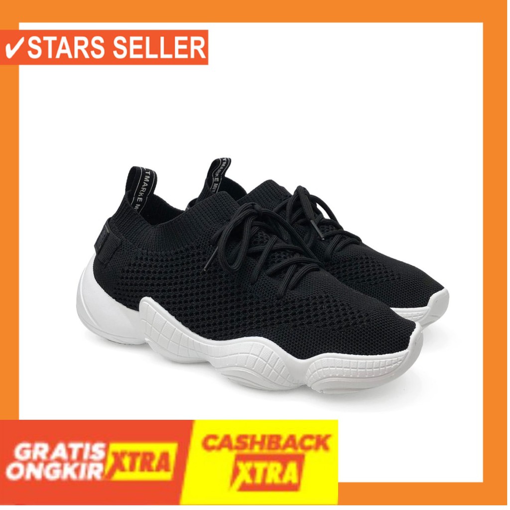 NYAMAN AWET TAHAN LAMA KUAT ORIGINAL COD / PVN Sepatu Sneakers Wanita Sport Shoes Putih Pink