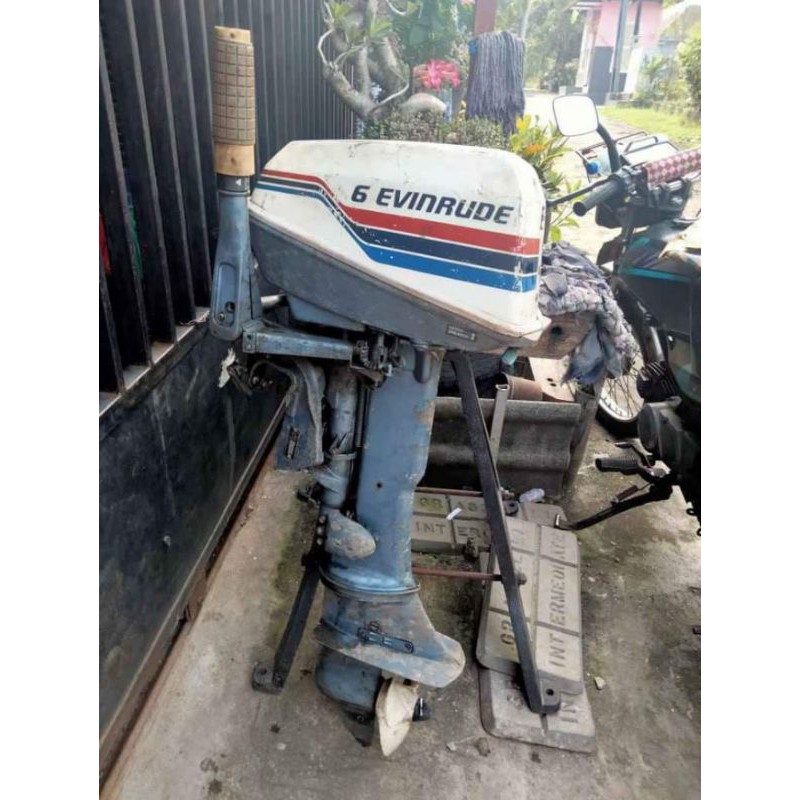 case bok box tempat mesin tempel evinrude 6 made in USA bukan yamaha suzuki perahu jetsky speedboat 