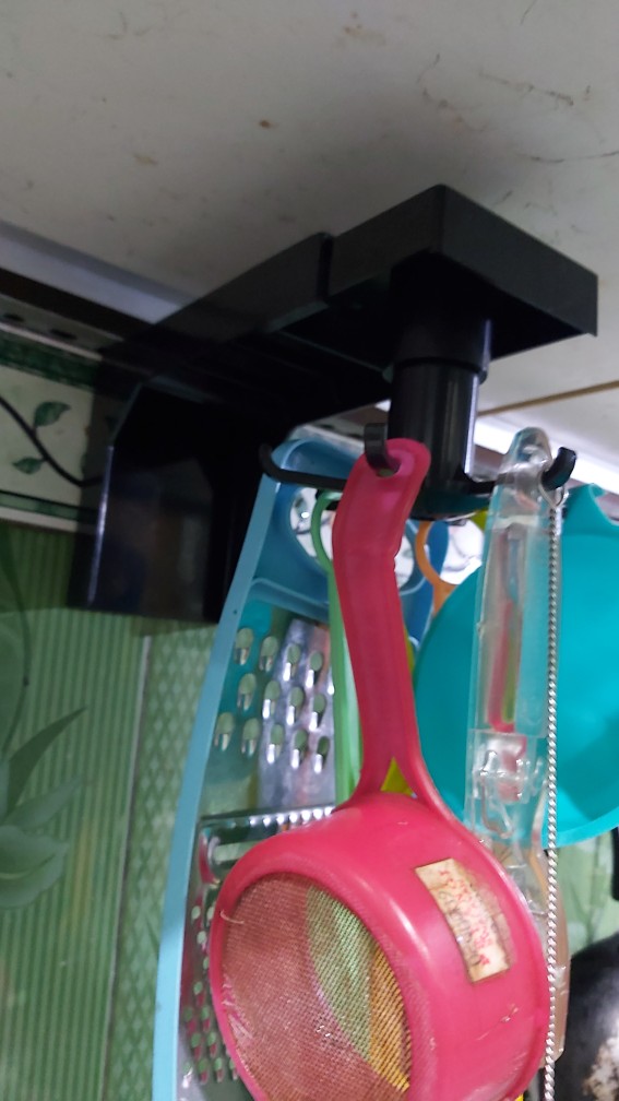 Gantungan 6 Hook Tempel Dinding Dapur Putar Alat Masak Serbaguna 4321