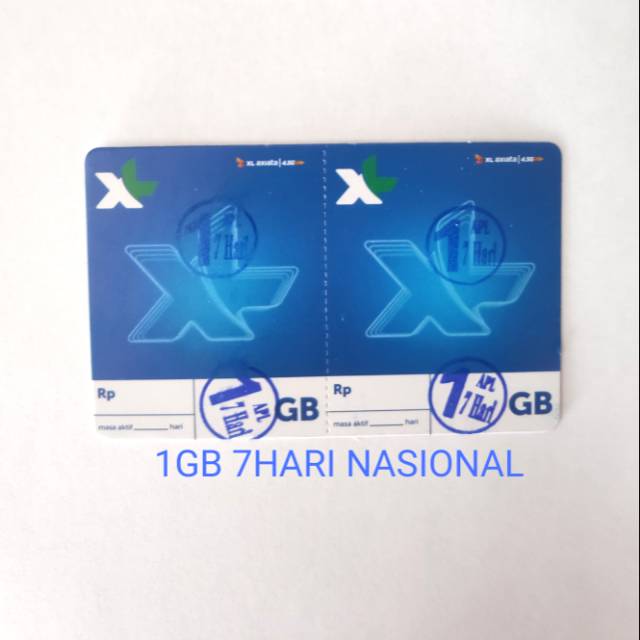 XL 1,5GB 7HARI NASIONAL