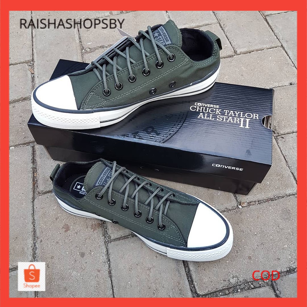 Sepatu Murah Sepatu Converse CTX HIJAU ARMY Sepatu Sneaker Casual Sepatu Pria Wanita sepatu terlaris