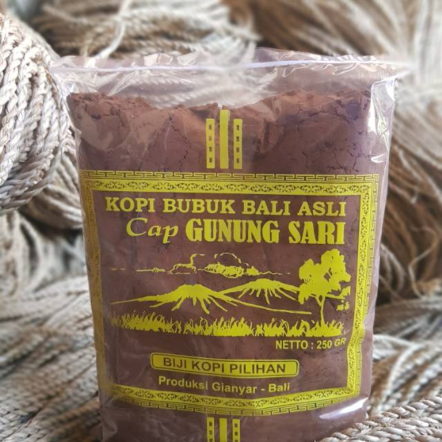 

Kopi Bubuk Bali Asli Cap Gunung Sari Bona 250gram