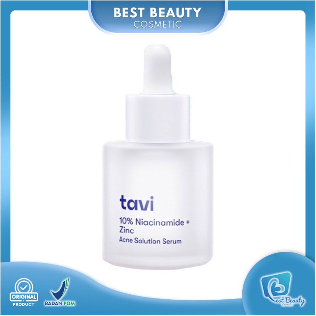 ★ BB ★  TAVI 10% Niacinamide + Zinc Acne Solution Serum 30 ml - Solusi kulit berjerawat