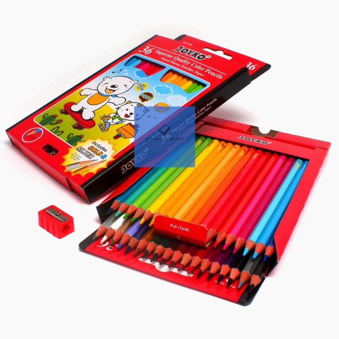 

WARNAPENSIL- PENSIL WARNA CP-36PB JOYKO / PANJANG -PENSIL WARNA