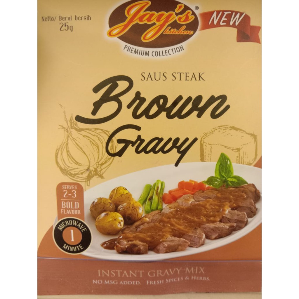 

Jay's Kitchen Saus Steak Brown Gravy 25 gr