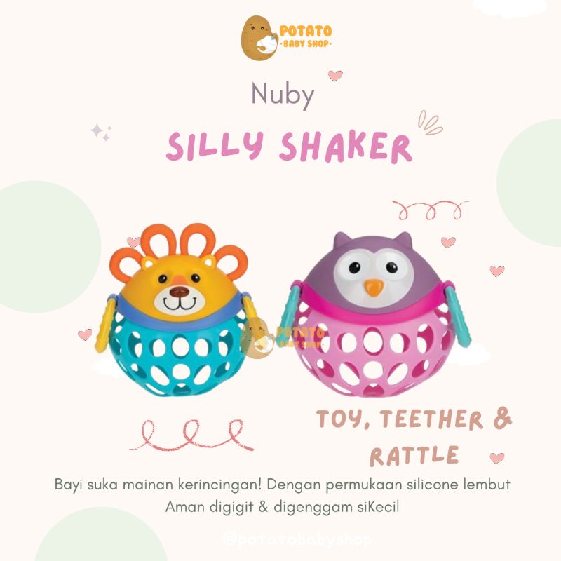 Nuby Silly Shaker - Teether &amp; Mainan Bayi
