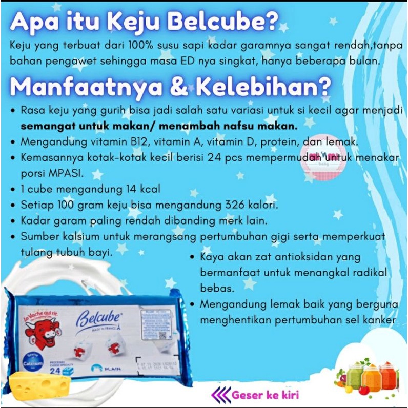 Belcube Plain Baby Cheese Spread Exp Date Mei 2024