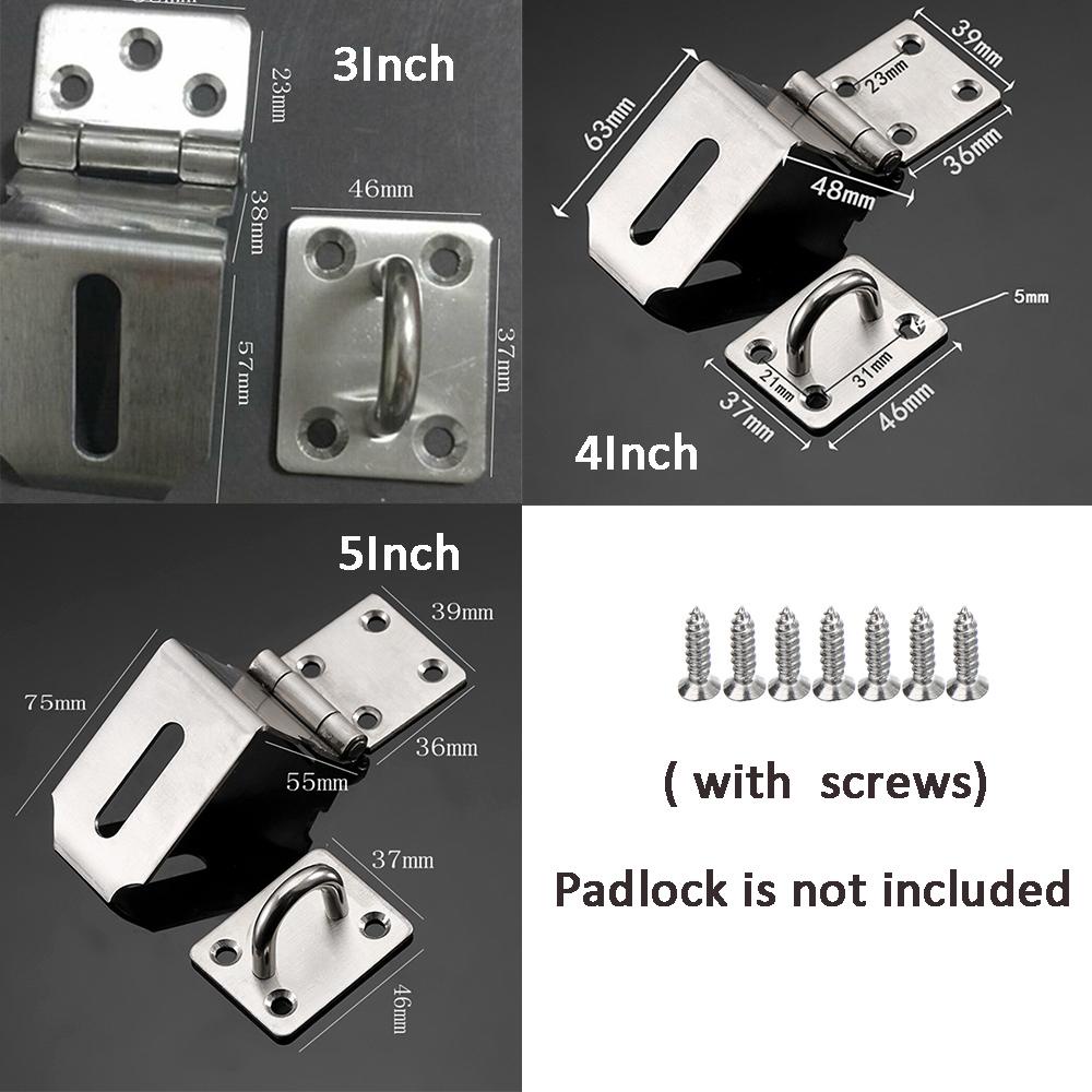 Nickolas1 Pengait Anti Maling Gym Locker Anti-Pencurian Pintu Gudang Lemari Staple Keamanan Hardware Lock Door Lock Accessary