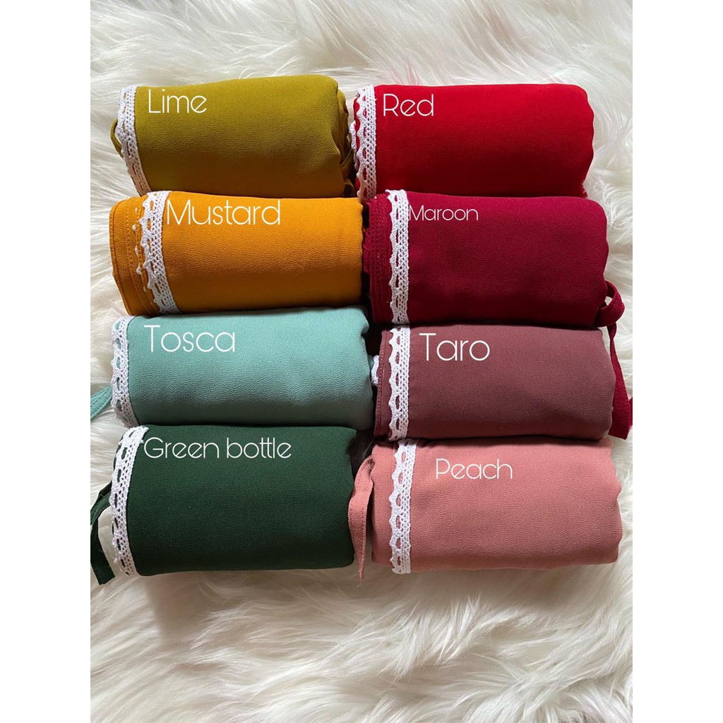 PASHMINA TALI RENDA JAHIT TEPI PREMIUM QUALITY