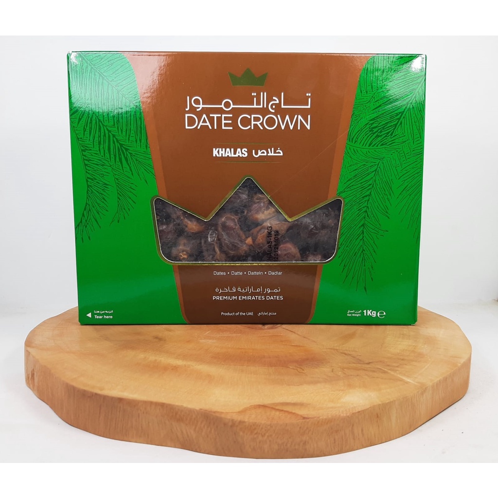 

Kurma Date Crown khalas isi 1 kg Kemasan Baru