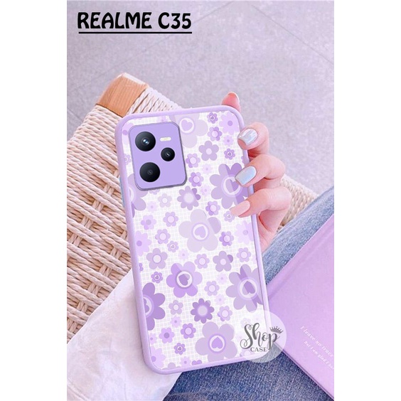 (SW) Softcase Kaca Ungu/Lilack Realme C35 Narzo 50A Prime softcase Realme C35 Narzo 50A Prime | casi