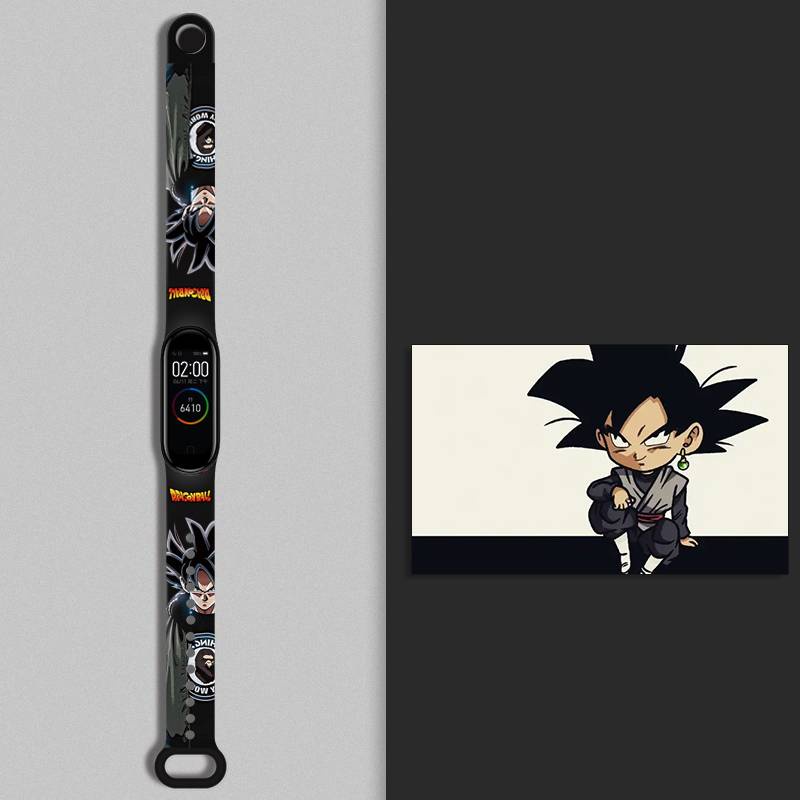 Xiaomi Mi Band 7 Silicone Band Strap for Miband 6 Cartoon Printing Strap for Xiaomi Mi Band 7 6 5 4 3 Wristband xiaomi band 5 xiaomi band 4