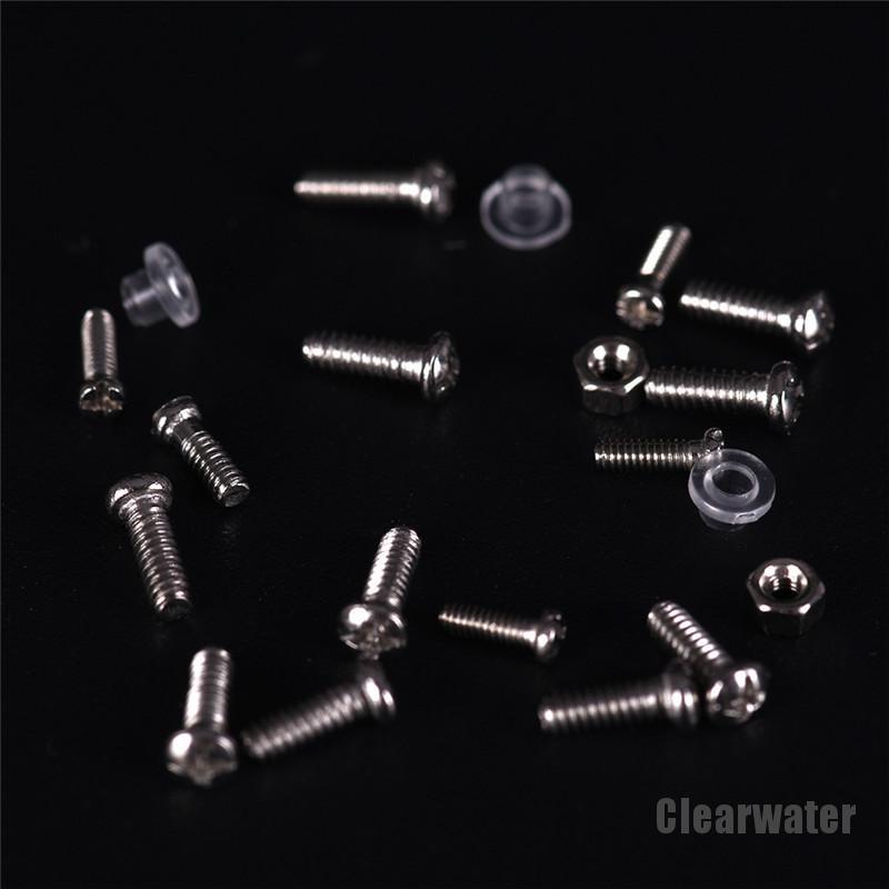 (Clearwater) Set Sekrup + Mur + Bantalan Hidung Untuk Reparasi Kacamata-2