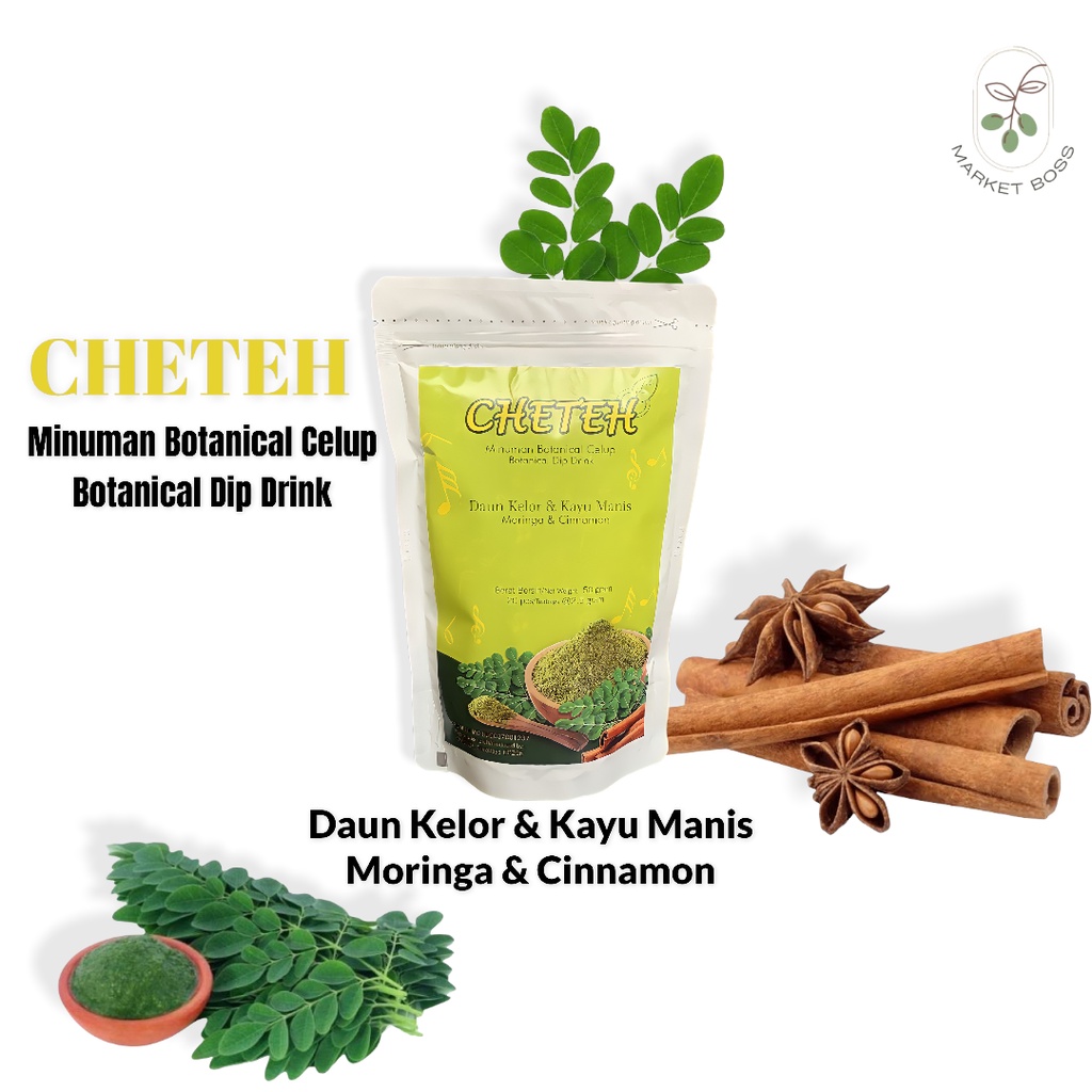 

TEH HERBAL PELANSING- DAUN KELOR/MORINGA & KAYU MANIS/ CINNAMON ~ 20pcs/Teabags, teh celup sehat