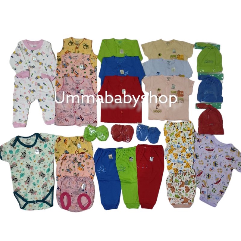 Paket Pakaian Bayi Baru Lahir Kado Perlengkapan Bayi Celana Baju Setelan Grosir Newborn Gift Set