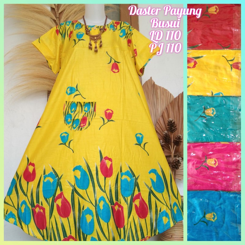 Daster Payung Harga Termurah Daster Batik Busui Bahan Rayon Solo Adem Nyaman Dipakai Dp1855