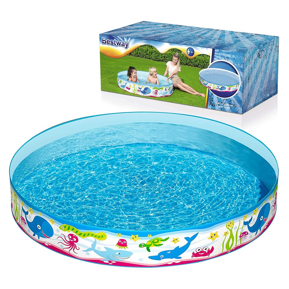 Kolam Renang Bestway Rigid FISH Tanpa Perlu Pompa