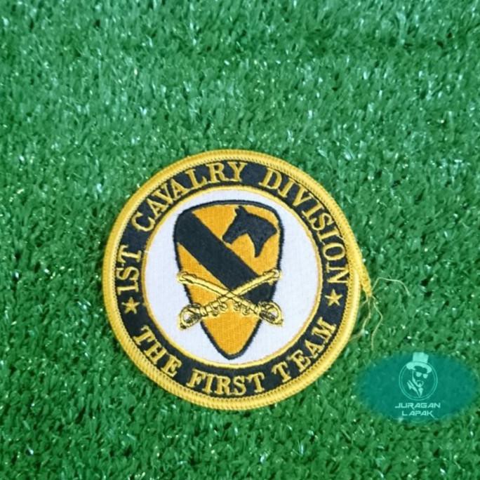 Buruan Serbu] Patch Us Army 1St Cavalry Division The First Team Veteran