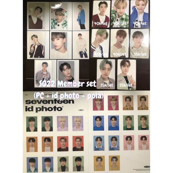 Seventeen SG22 Member Set Joshua Jun Woozi The8 DK Seungkwan Vernon
