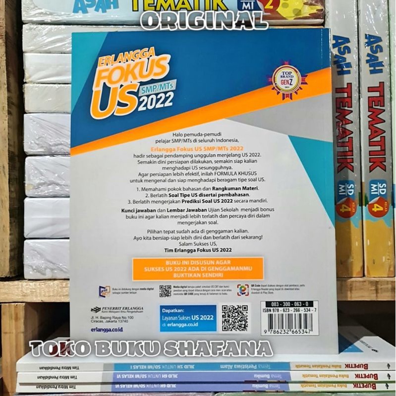 FOKUS US SMP ERLANGGA 2022 KURIKULUM 2013 DILENGKAPI KUNCI JAWABAN - BUKU SOAL ORIGINAL