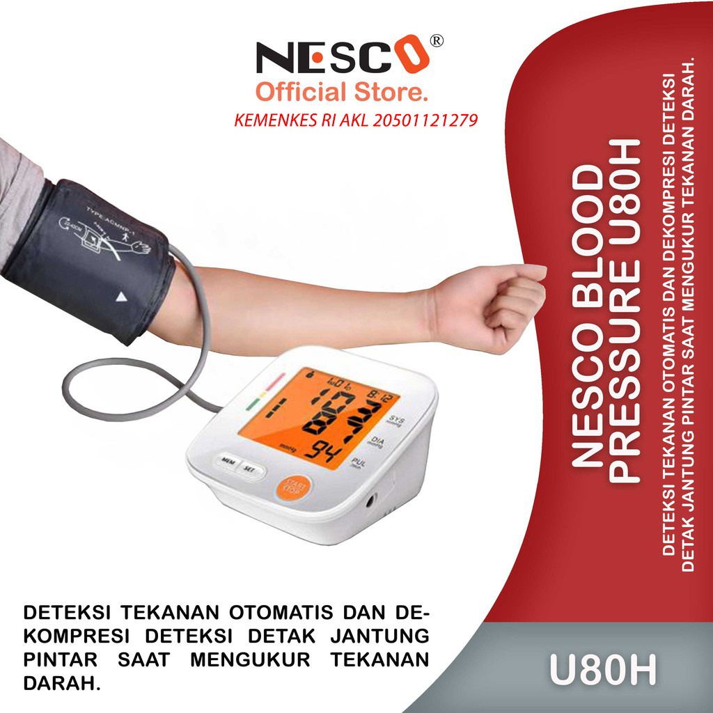 (Original) TENSI METER DIGITAL - NESCO U80H Exp Lama Termurah
