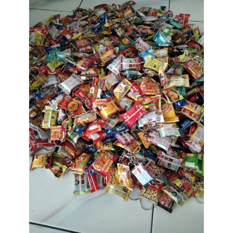 GANTUNGAN KUNCI - SNACK - GANCI - SOUVENIR - SOUVENIR MURAH - GANTUNGAN KUNCI SNACK mini